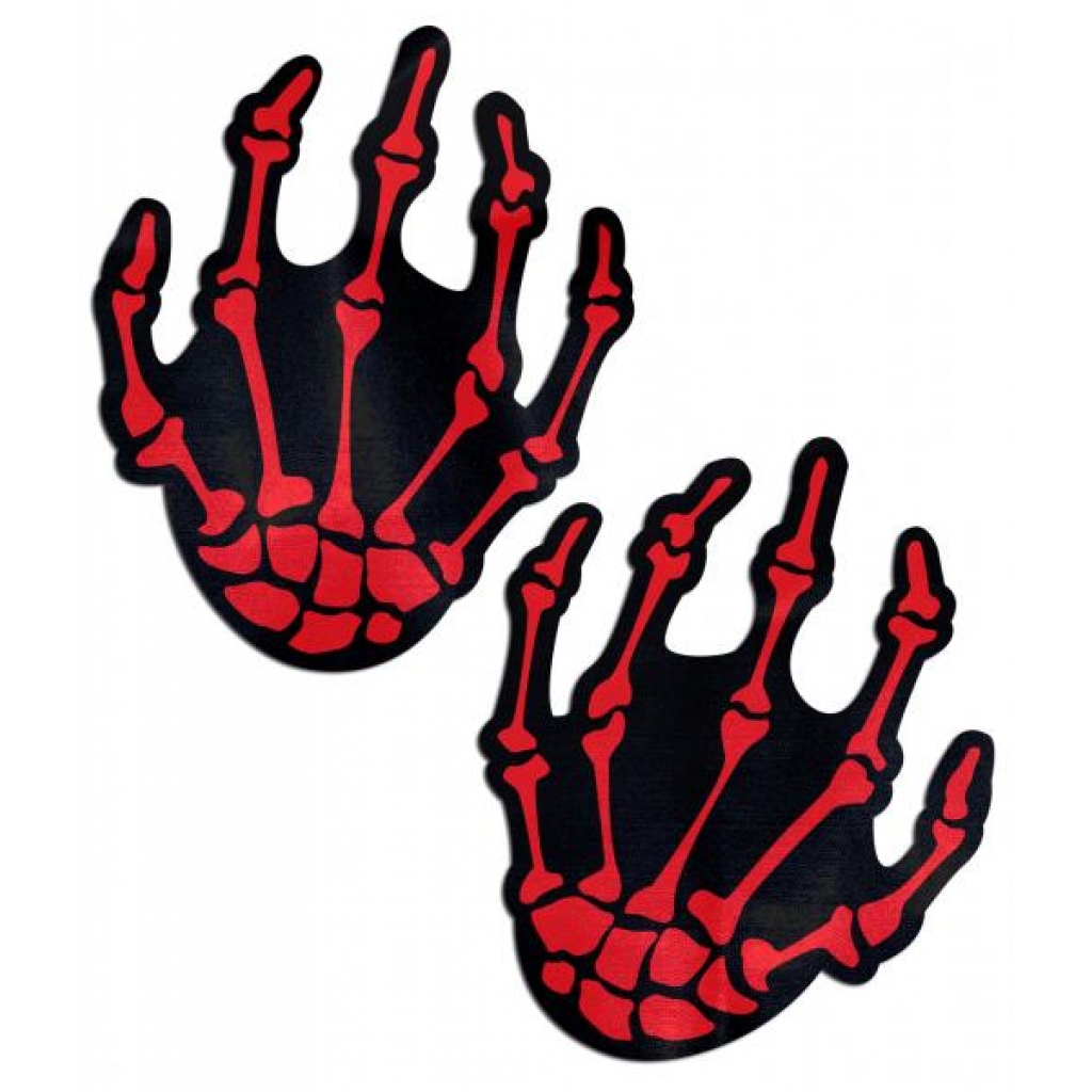 Pastease Red Skeleton Hands - Pasties, Tattoos & Accessories