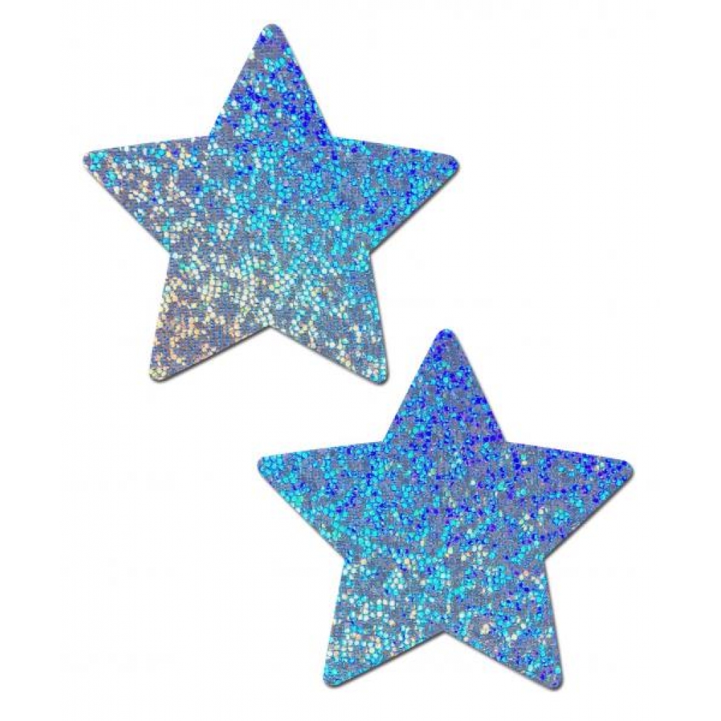 Pastease Blue Glitter Star - Pasties, Tattoos & Accessories