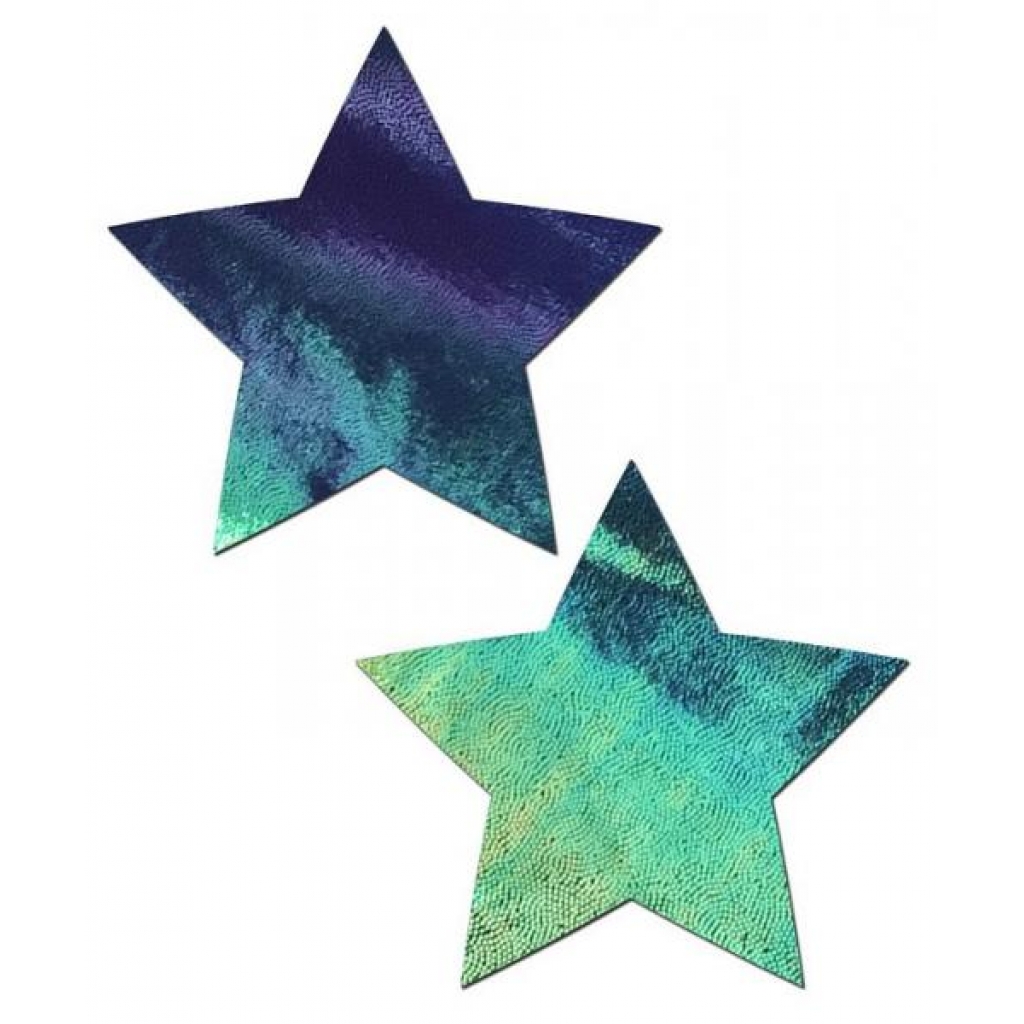 Pastease Black Opal Liquid Star Pasties O/S - Pasties, Tattoos & Accessories