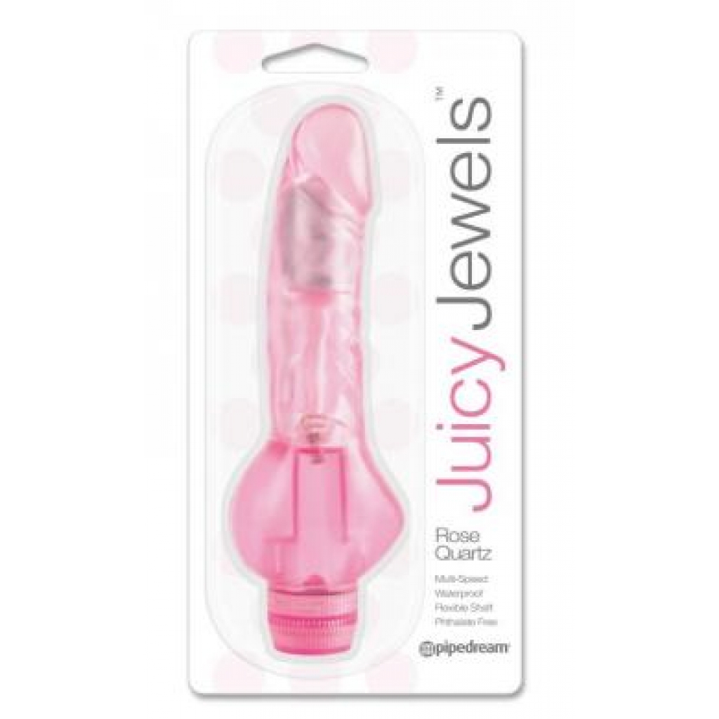 Juicy Jewels Rose Quartz Realistic Vibrator