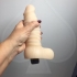 Real Feel No 13 Beige Vibrating Dildo - Realistic