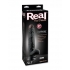 Real Feel No 7 9 inches Vibrating Dildo Black - Realistic