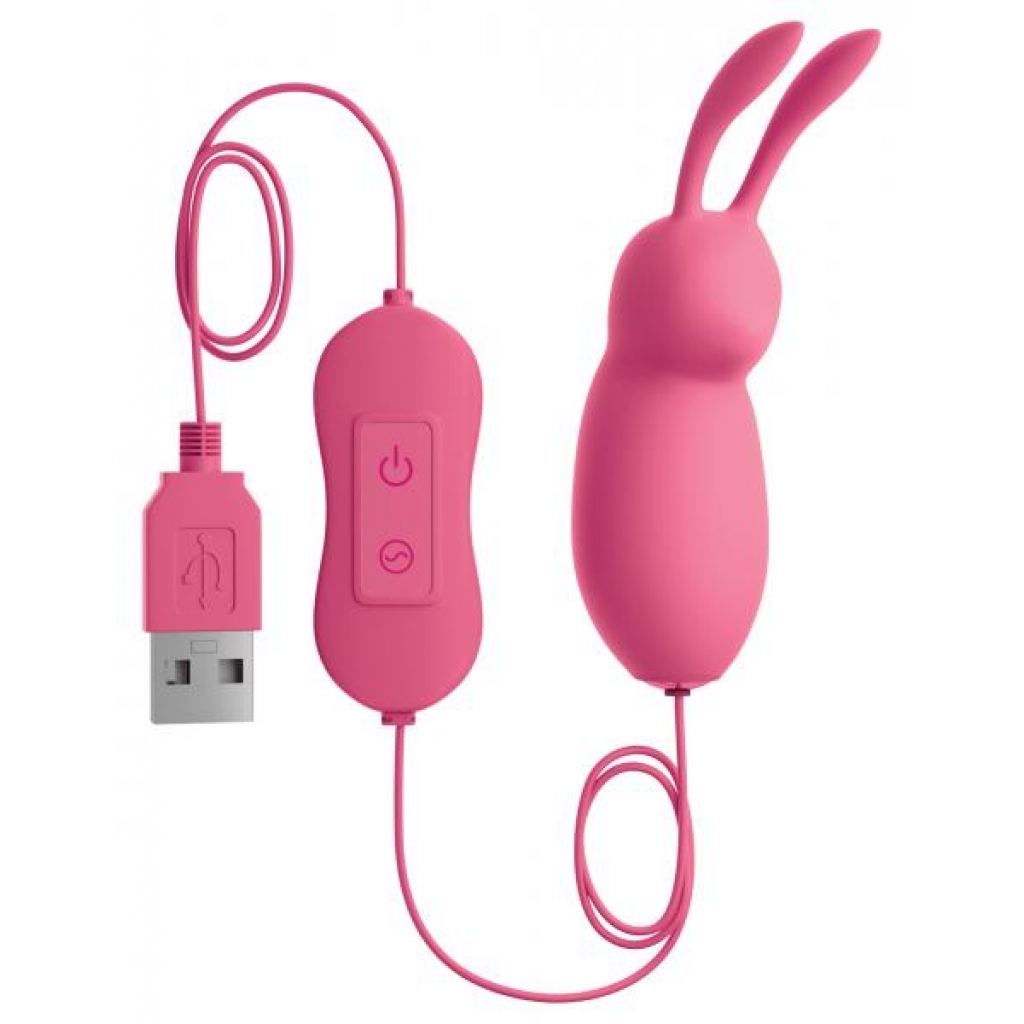 OMG! Bullets #CUTE USB Powered Bullet Vibrator Pink - Clit Cuddlers