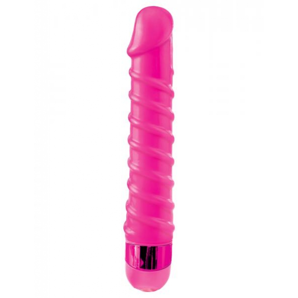 Classix Candy Twirl Massager Pink Vibrator - Realistic