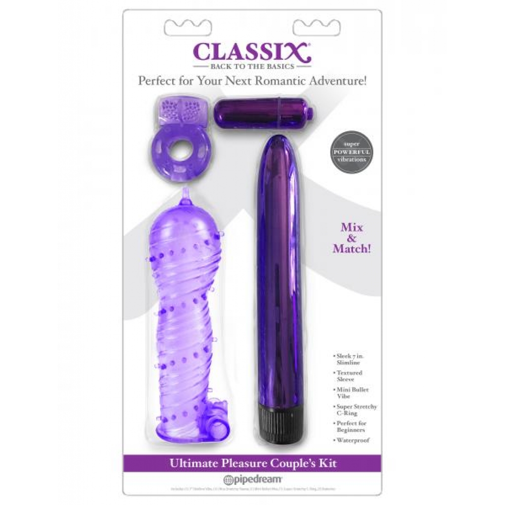 Classix Ultimate Pleasure Couples Kit Purple - Kits & Sleeves