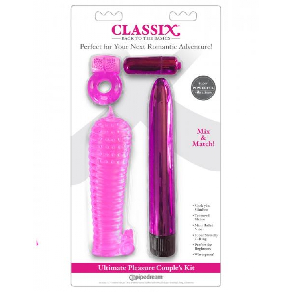 Classix Ultimate Pleasure Couples Kit Pink - Kits & Sleeves