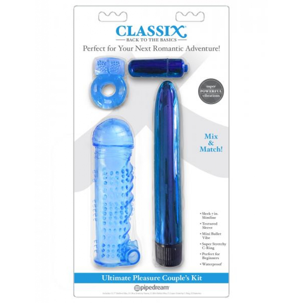 Classix Ultimate Pleasure Couples Kit Blue - Kits & Sleeves