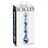 Icicles No 8 Clear Blue Glass Massager - G-Spot Dildos