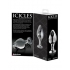 Icicles No 25 Glass Anal Plug Clear - Anal Plugs