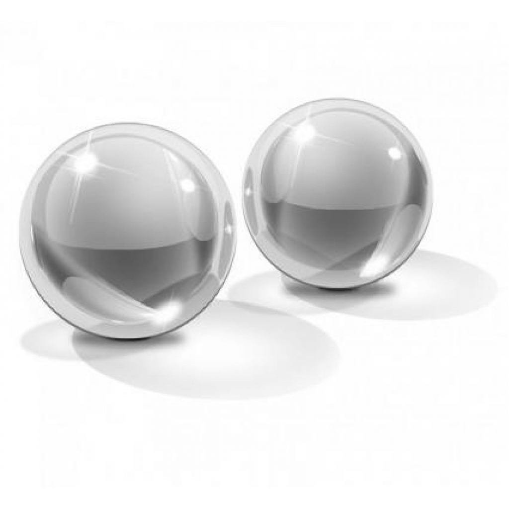 Icicles No 42 Ben Wa Balls Glass Clear Medium - Ben Wa Balls