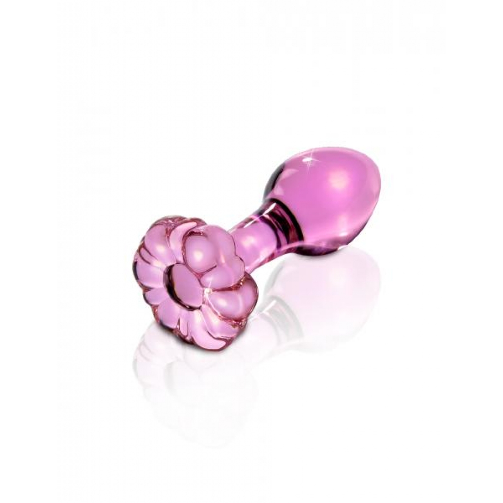 Icicles No 48 Pink Glass Butt Plug: Elegant Sophistication