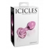 Icicles No 48 Pink Glass Butt Plug: Elegant Sophistication