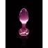 Icicles No 48 Pink Glass Butt Plug: Elegant Sophistication