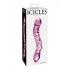 Icicles No. 55 Pink Glass Massager - Double Dildos