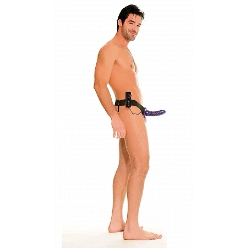 Fetish Fantasy Vibrating Hollow Strap-On Purple - Hollow Strap-ons