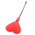 Silicone Heart Red Crop - Playful Bondage Accessory