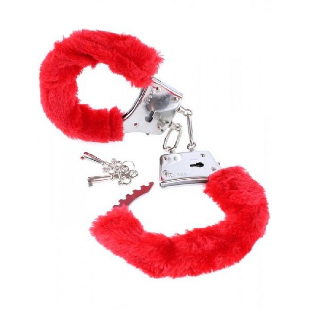 Fetish Fantasy Beginners Furry Cuffs Red - Handcuffs