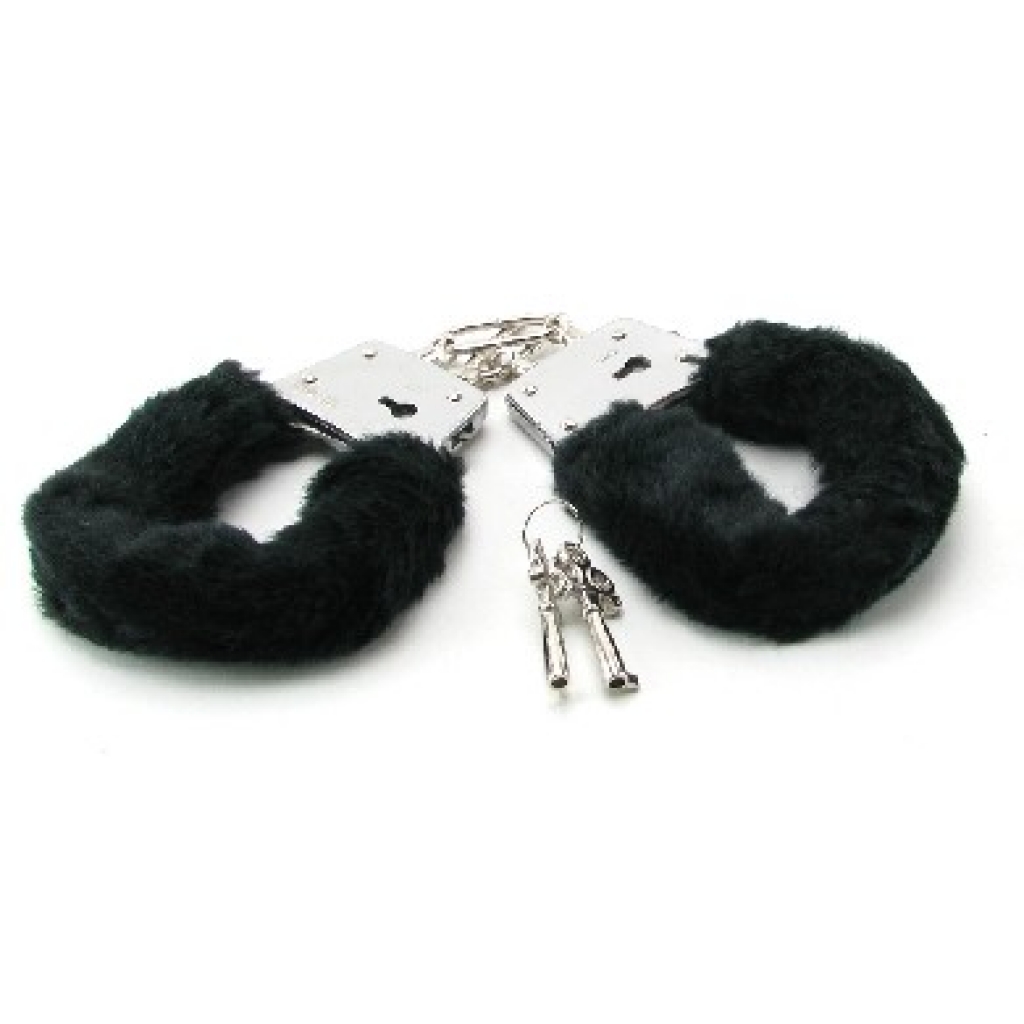 Beginner's Furry Cuffs - Black - Handcuffs