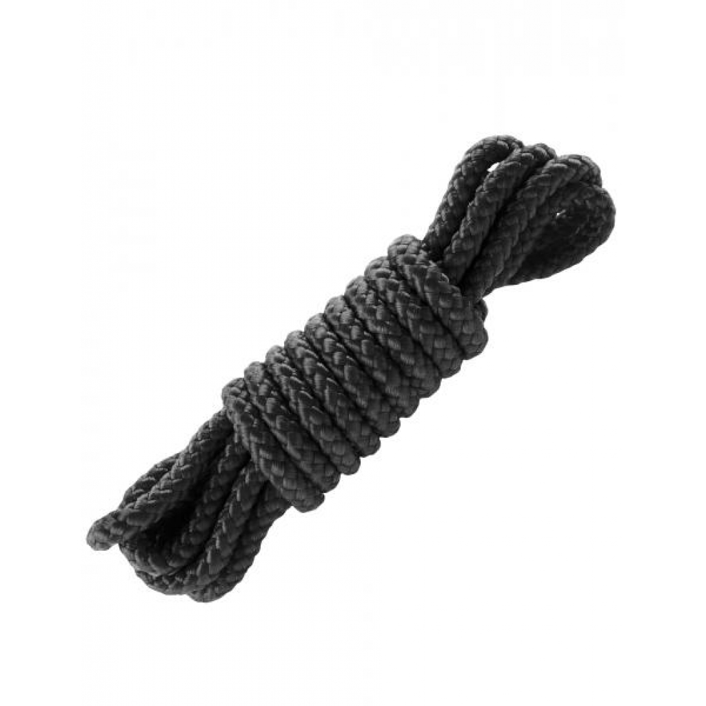 Fetish Fantasy Mini Silk Rope Black 6 feet - Rope, Tape & Ties