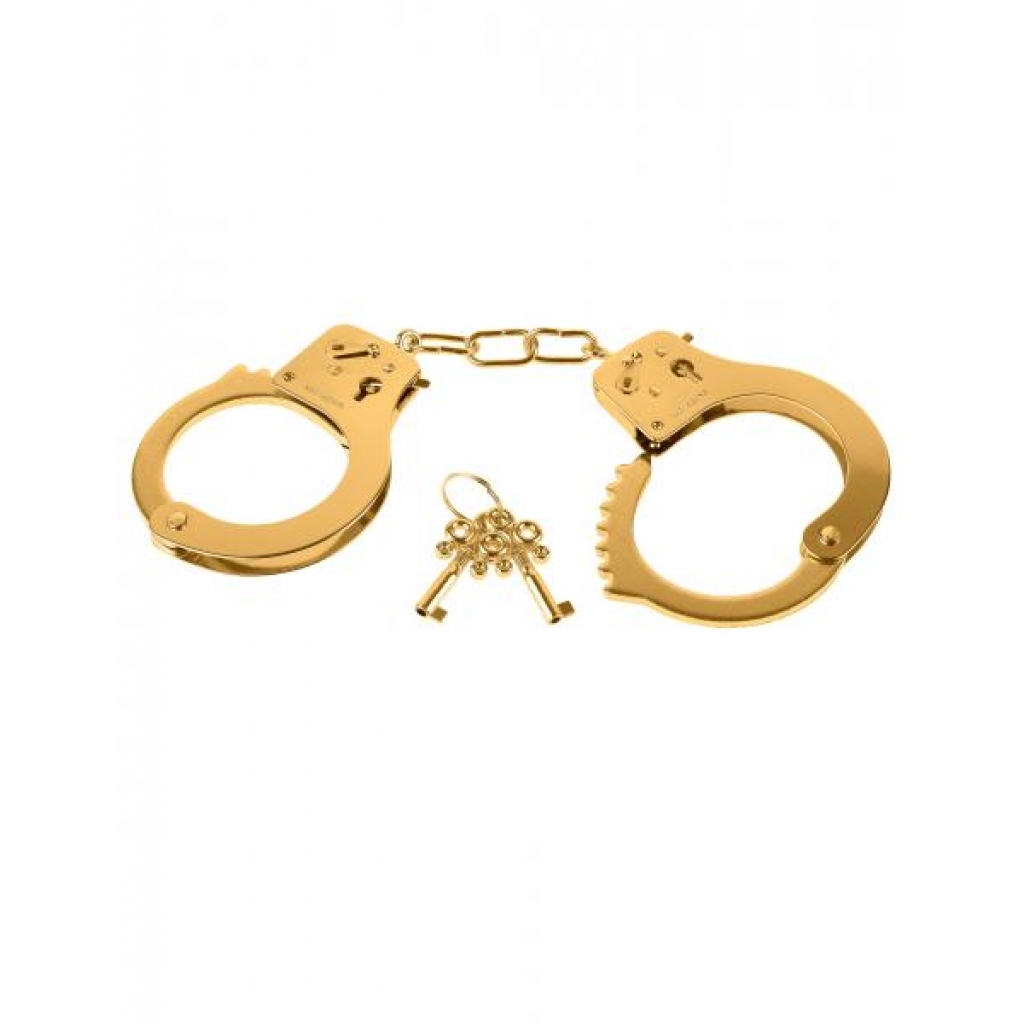 Fetish Fantasy Gold Metal Cuffs - Handcuffs