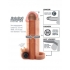 Vibrating Real Feel 1 Inch Extension Beige - Penis Extensions