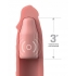 Fantasy X-tensions Elite 9in Sleeve W/ Vibrating Plug Light - Penis Sleeves & Enhancers