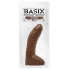Basix Rubber Works Fat Boy Dong 10 Inch Brown - Realistic Dildos & Dongs