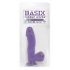 Basix Rubber Works 6.5 inches Purple Dong Suction Cup - Realistic Dildos & Dongs