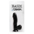 Basix Black 6.5 inches Black Dong Suction Cup - Realistic Dildos & Dongs