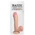 Basix 7.5in Dong W/ Suction Cup Beige - Realistic Dildos & Dongs