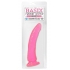 Basix Rubber Slim 7 inches Dong Suction Cup Pink - Realistic Dildos & Dongs