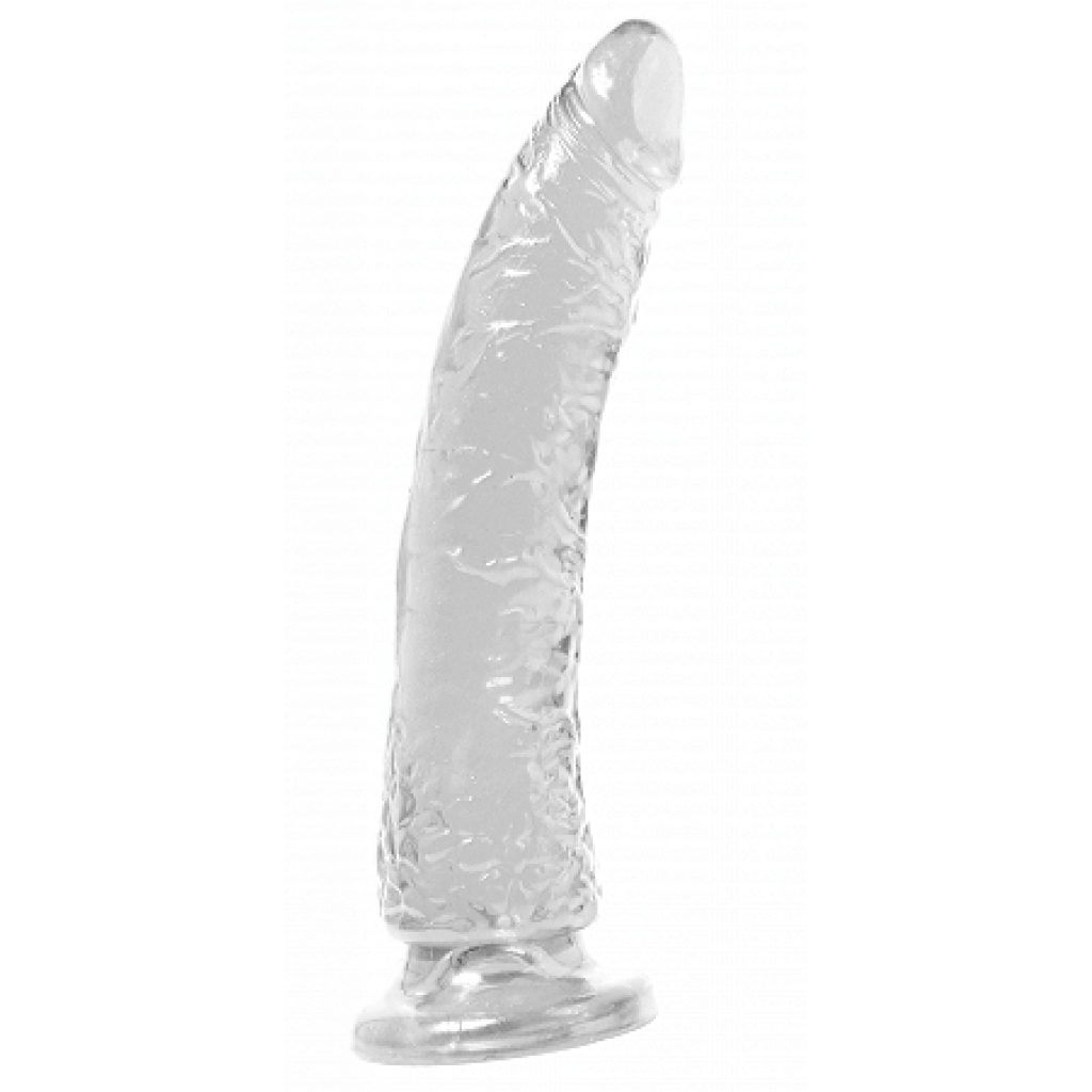 Basix Slim 7 inches Suction Cup Dong Clear - Realistic Dildos & Dongs