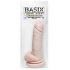 Basix Rubber 8 inches Dong Suction Cup Beige - Realistic Dildos & Dongs