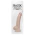Basix 9 inches Beige Dong With Suction Cup - Realistic Dildos & Dongs