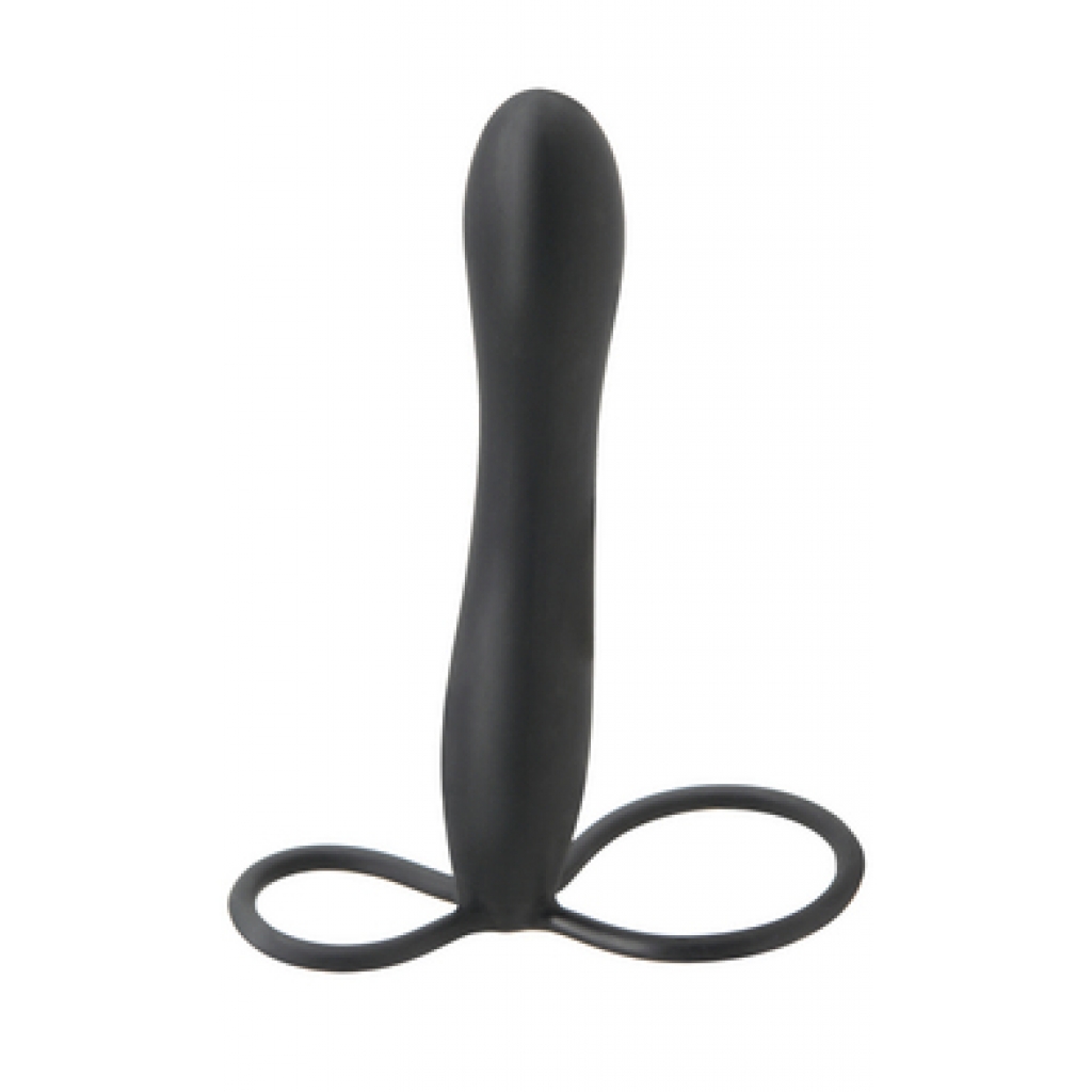 Fetish Fantasy Elite Double Trouble Black - Double Penetration Penis Rings