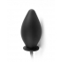 Premium Inflatable Silicone Anal Plug - Black