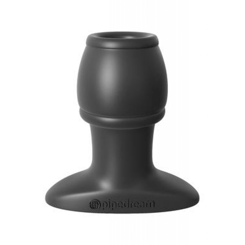 Anal Fantasy Open Wide Tunnel Plug Black - Anal Plugs