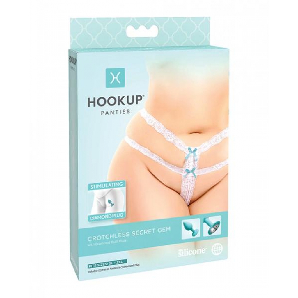 Hookup Panties Secret Gem Xl-xxl - Babydolls & Slips
