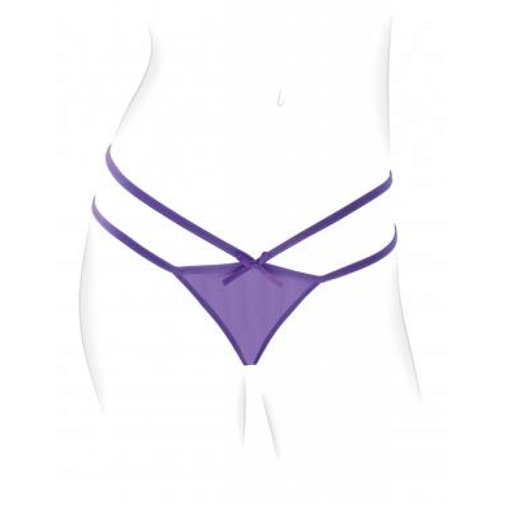 Fantasy For Her Petite Panty Thrill-Her O/S Purple - Vibrating Panties