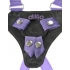 Dillio 7 inches Strap On Suspender Harness Set Purple - Harness & Dong Sets