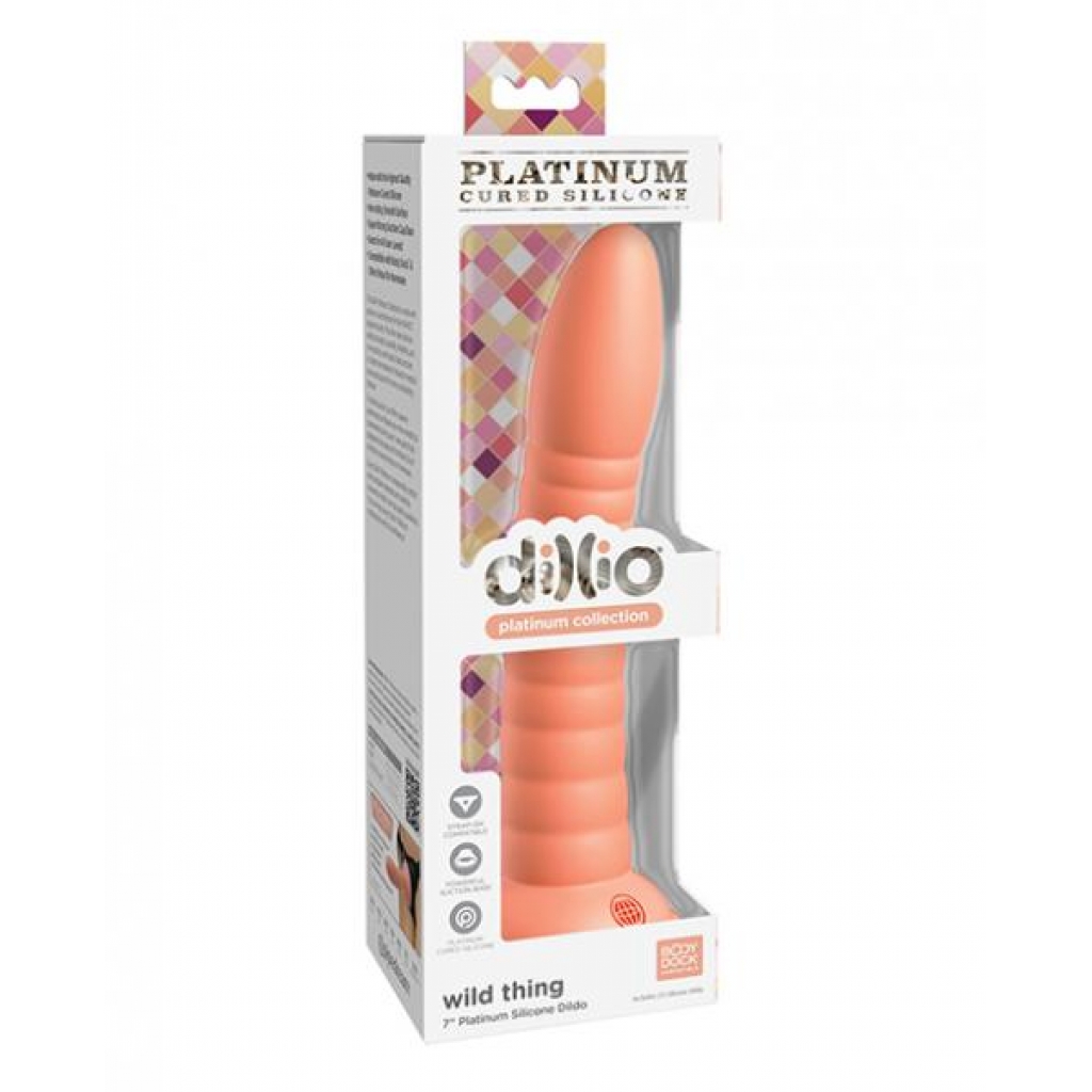 Dillio Platinum 7in Wild Thing Peach - Realistic Dildos & Dongs