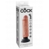 King Cock 6 inches Vibrating Dildo Beige - Realistic