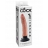 King Cock 7 inches Vibrating Dildo Beige - Realistic