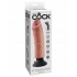 King Cock 8 inches Vibrating Dildo Beige - Realistic