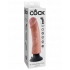 King Cock Vibrating Dildo - 9 Inches Beige Realism