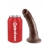 King Cock Realistic 6-Inch Brown Dildo