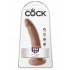 King Cock - 7 Inches Realistic Tan Dildo