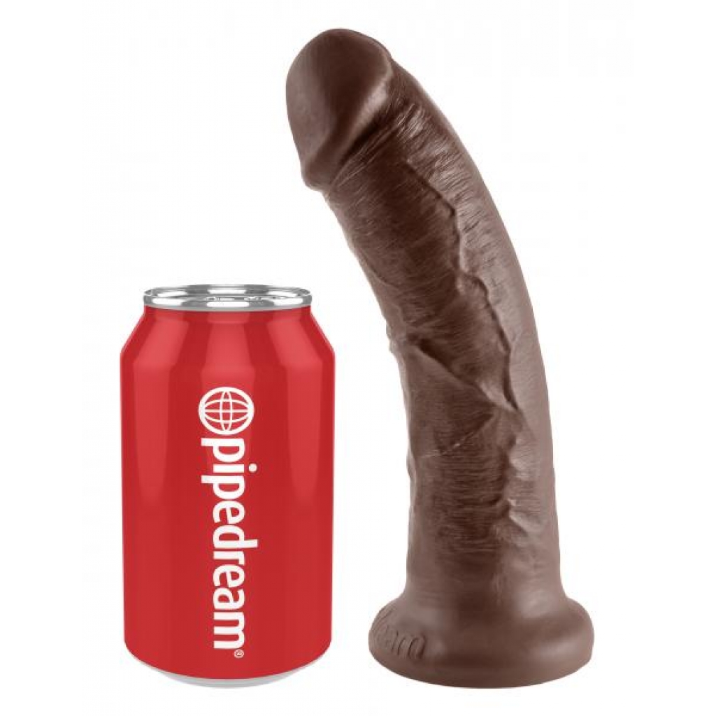 King C*ck 8 inches Dildo - Brown