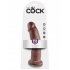 King Cock 9 Inch Dildo Brown - Realistic Dildos & Dongs