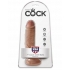 King Cock 7 inches Cock with Balls Tan - Realistic Dildos & Dongs